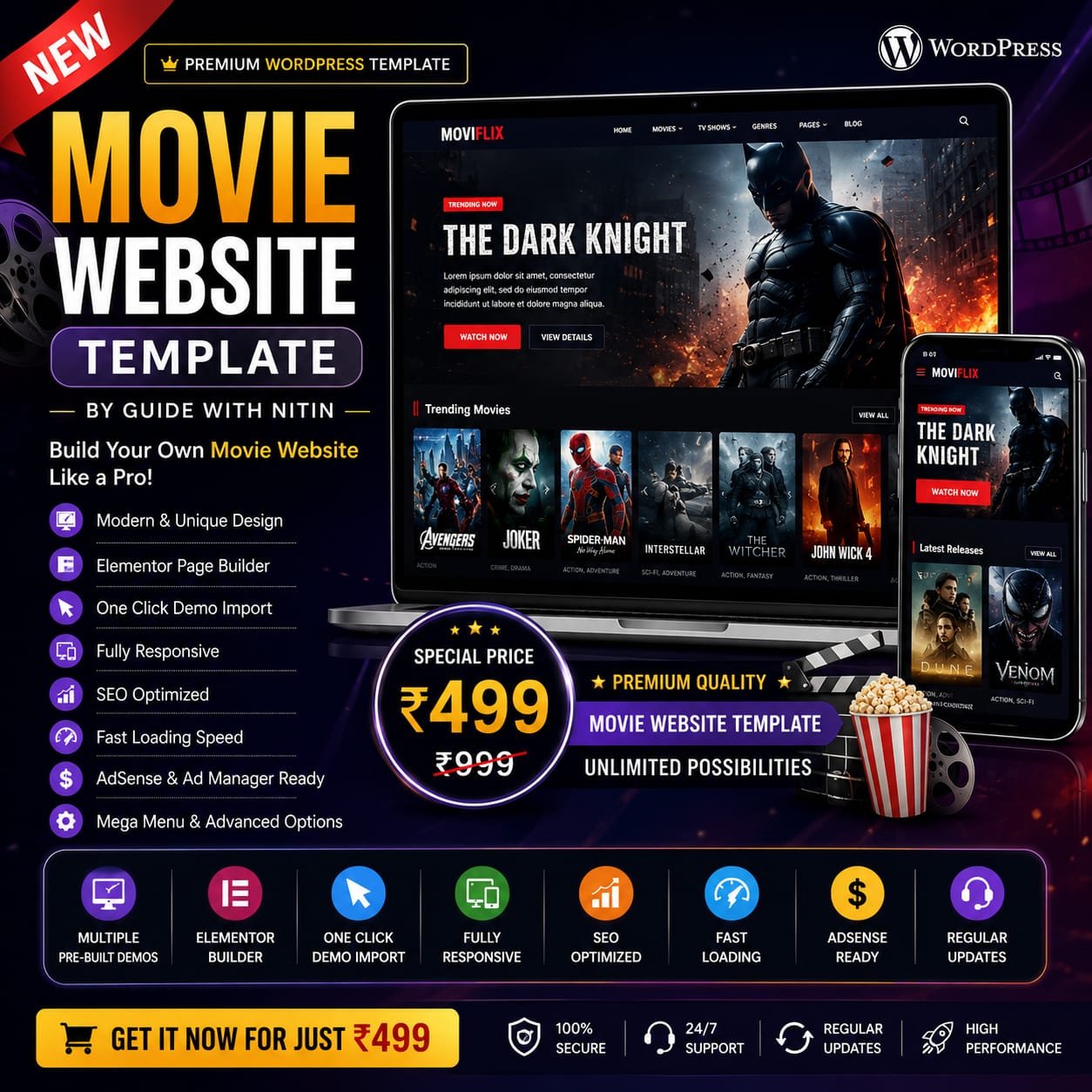 Movie Website Template