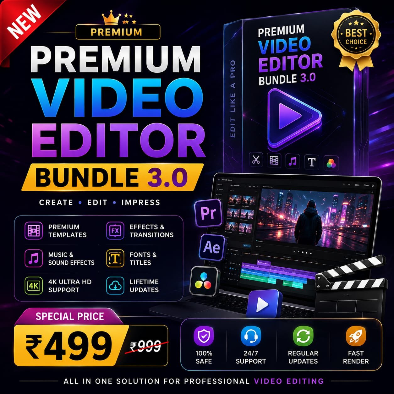 PREMIUM VIDEO EDITINGBUNDLE 3.0